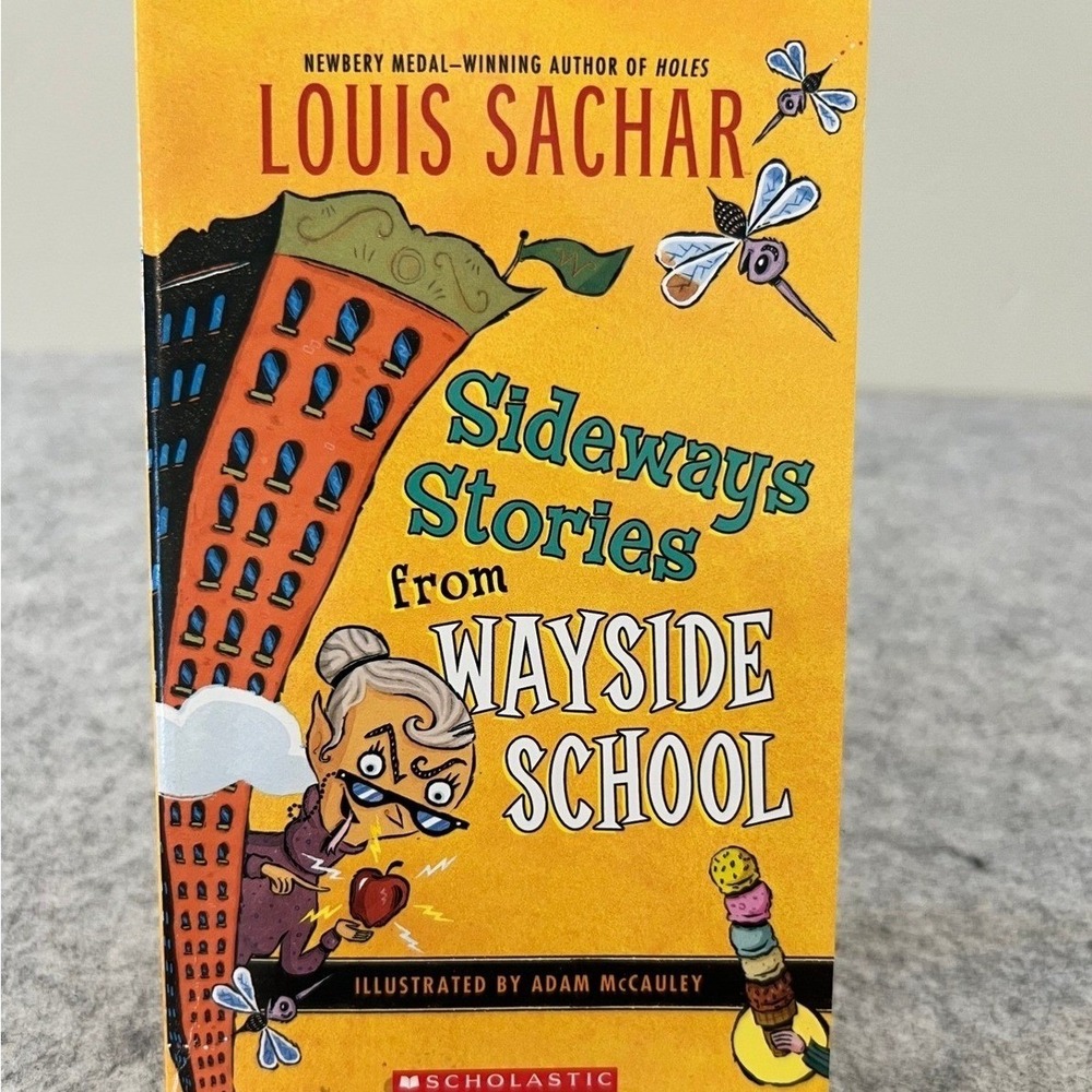 Lot of 4 - Sideways Stories from Wayside School by Louis Sachar, Scholastic Read